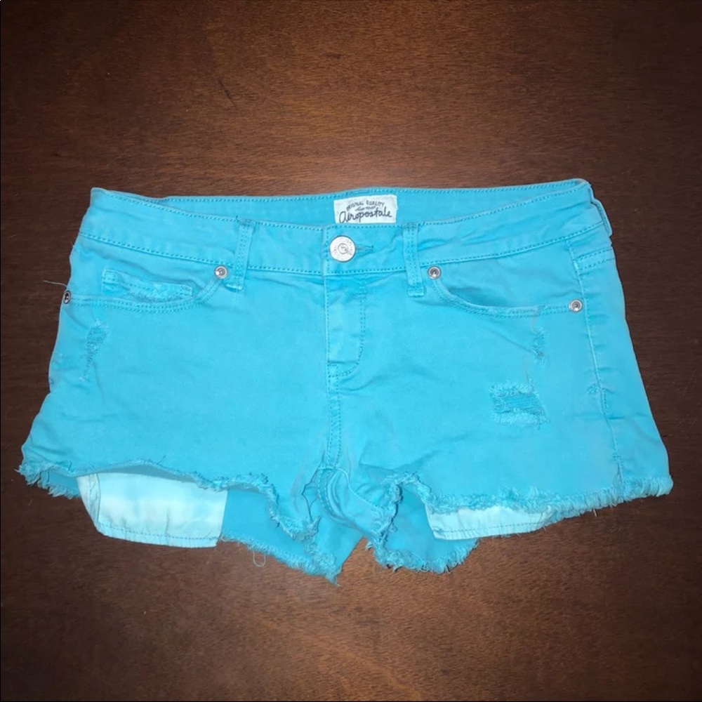 Baby blue shorts